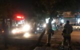 برخورد اتوبوس بی آر تی با درخت در خیابان مولوی تهران